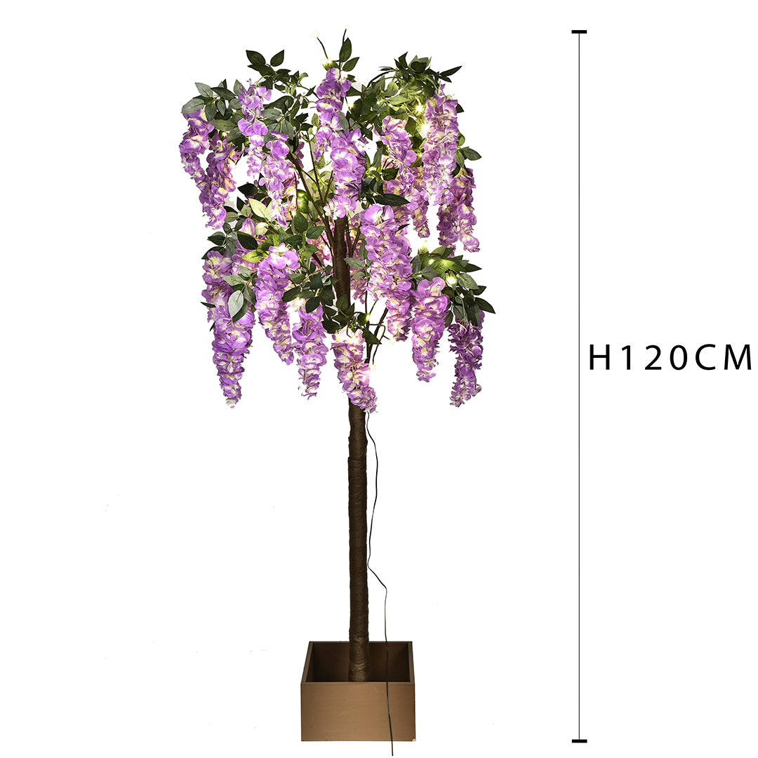 Glicine con Led Uso Interno con Vaso • 170 cm