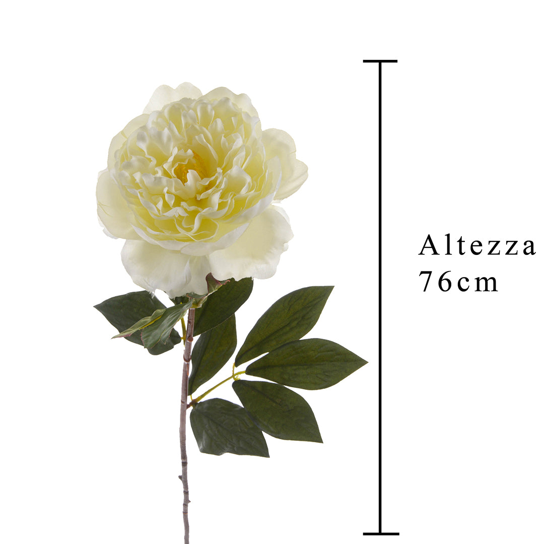 3 Pezzi • Peonia aperta artificiale • 76 cm