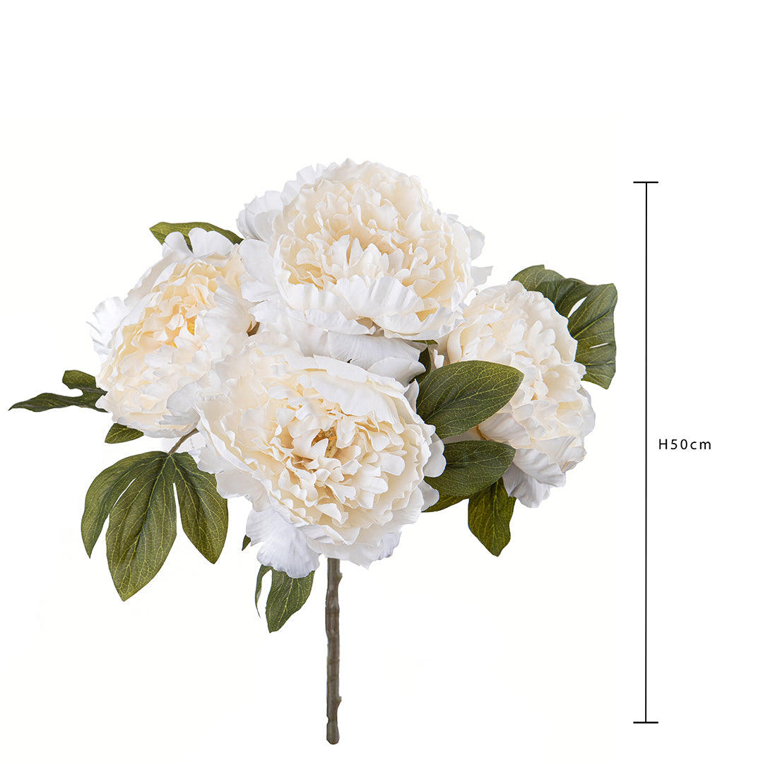 Peonia artificile mazzo • 50 cm