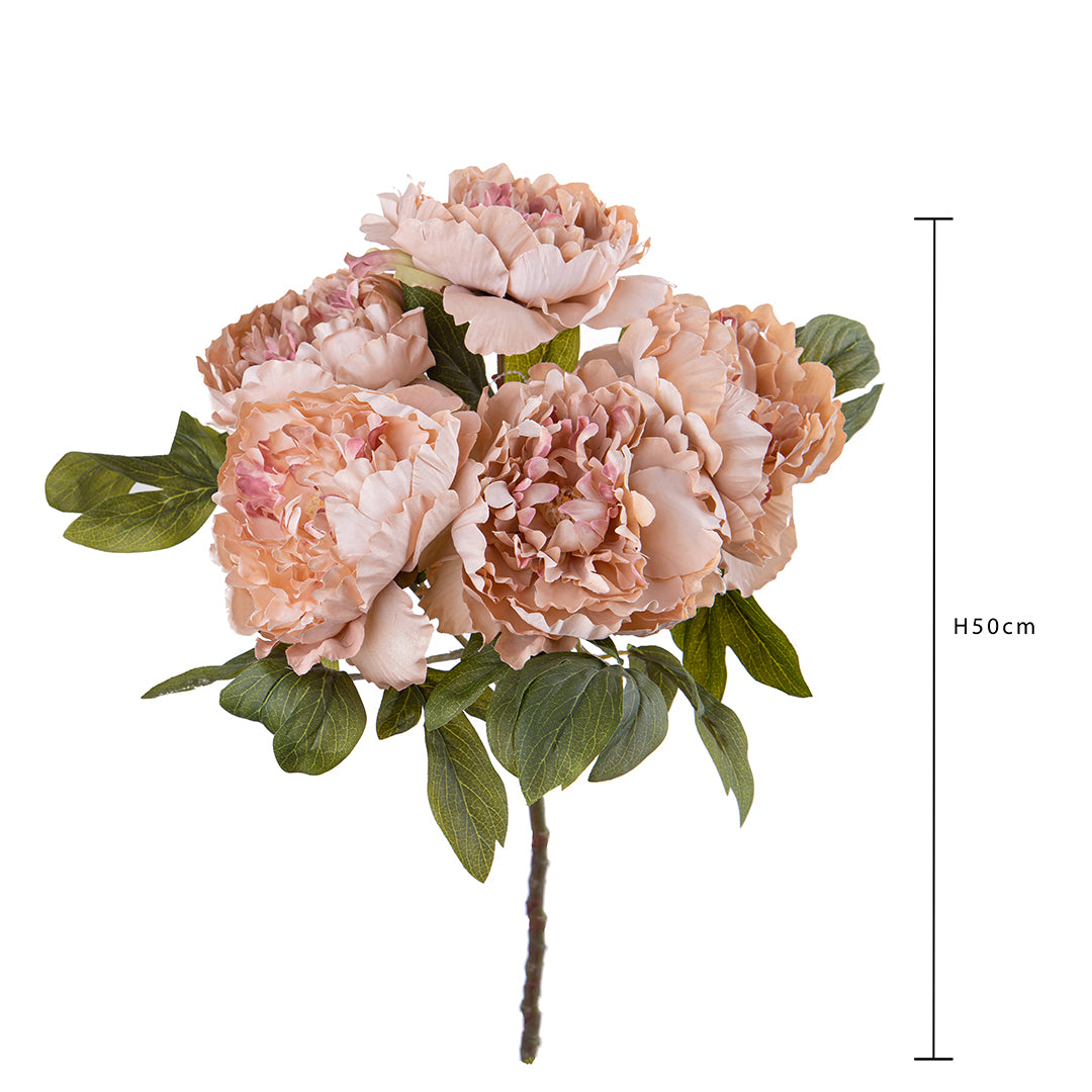 Peonia artificile mazzo • 50 cm
