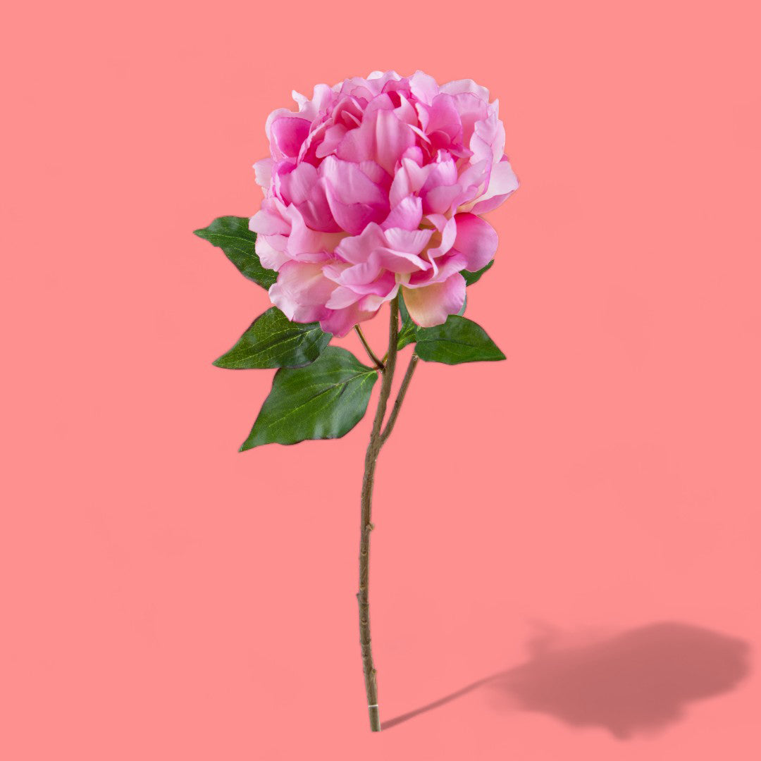 3 Pezzi • Fiore di Peonia artificiale • 57 cm
