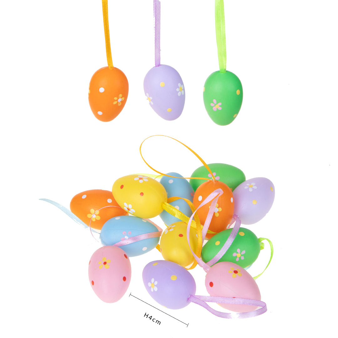 Uova 12 pz da appendere • 4 cm