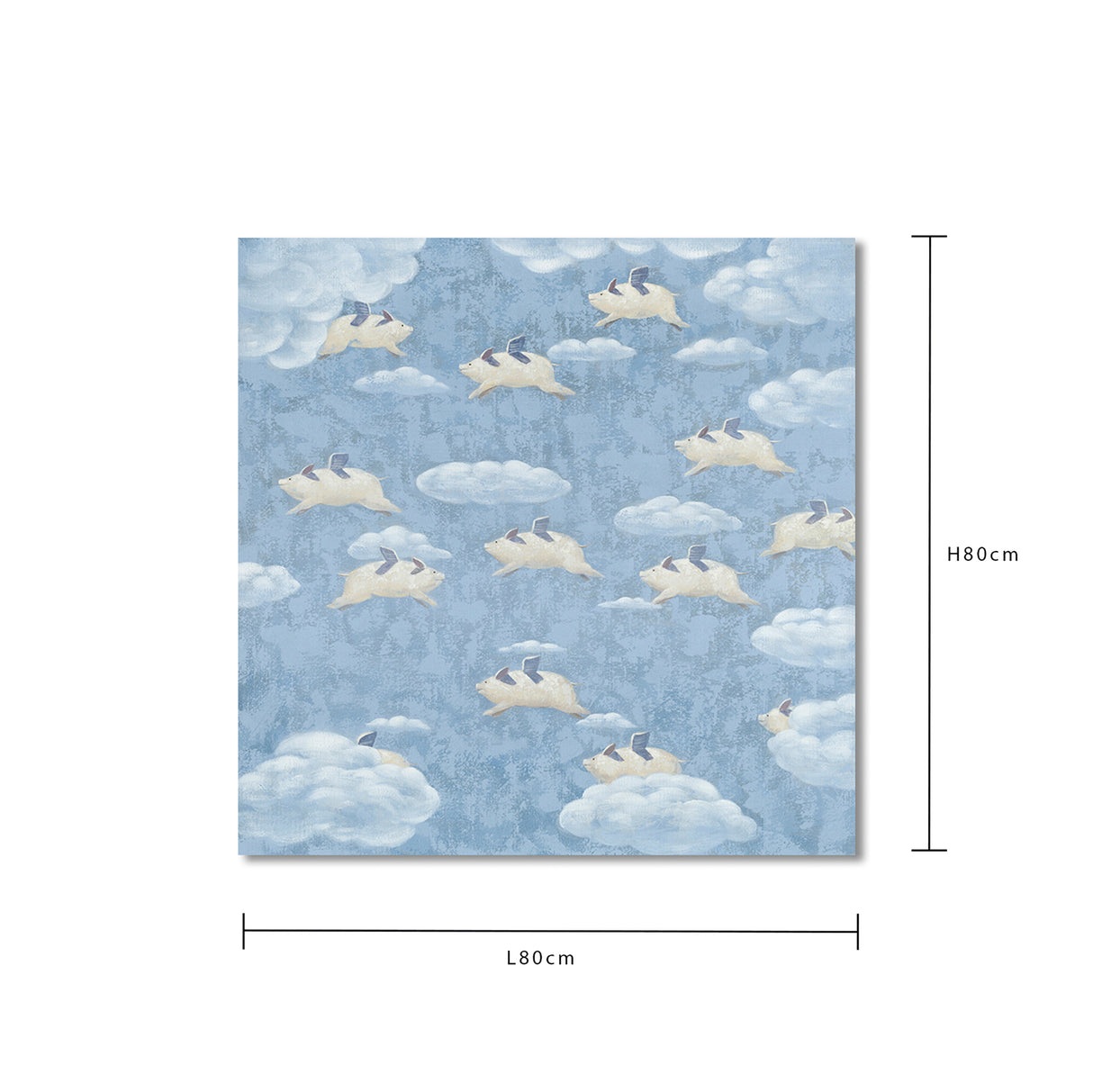 Quadro con animali volanti • 80 cm