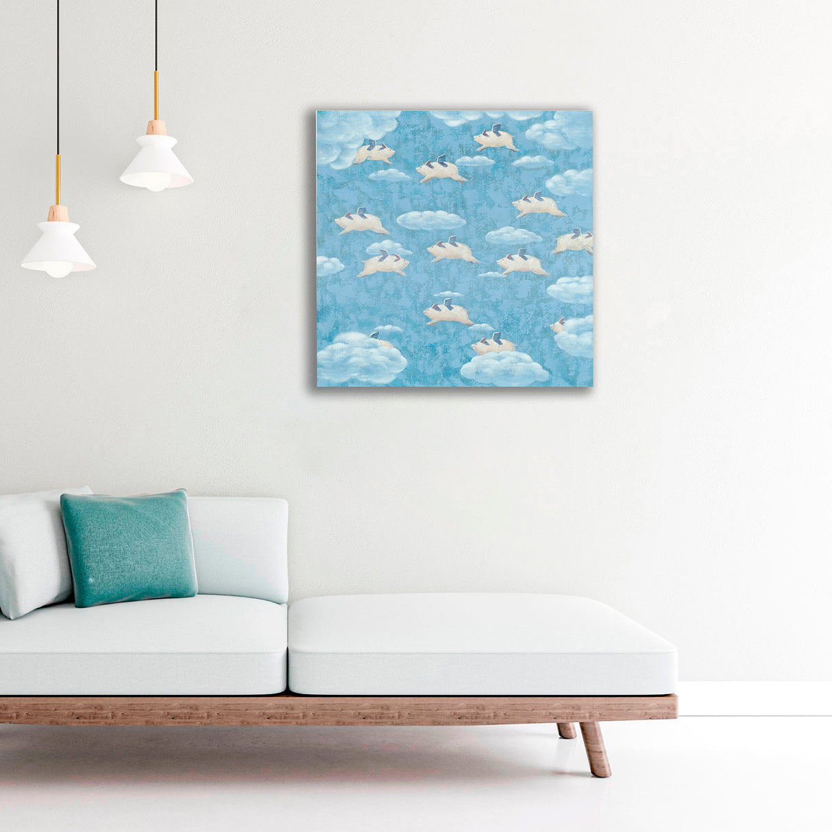 Quadro con animali volanti • 80 cm