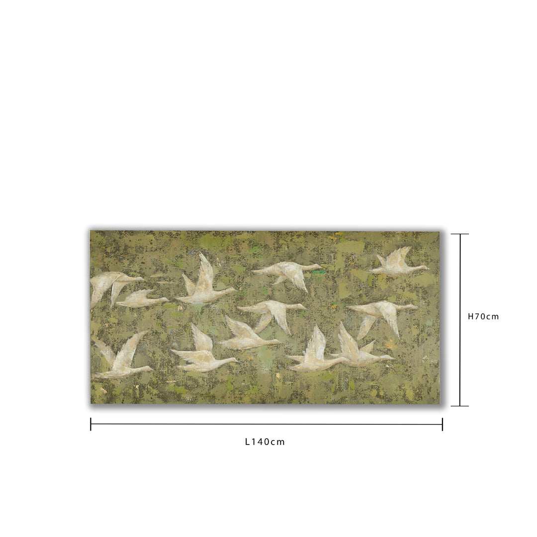 Quadro con uccelli in volo • 70 cm