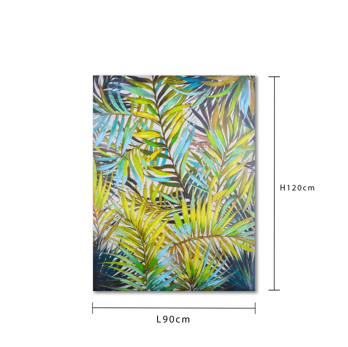 Quadro con foglie di felce • 120 cm