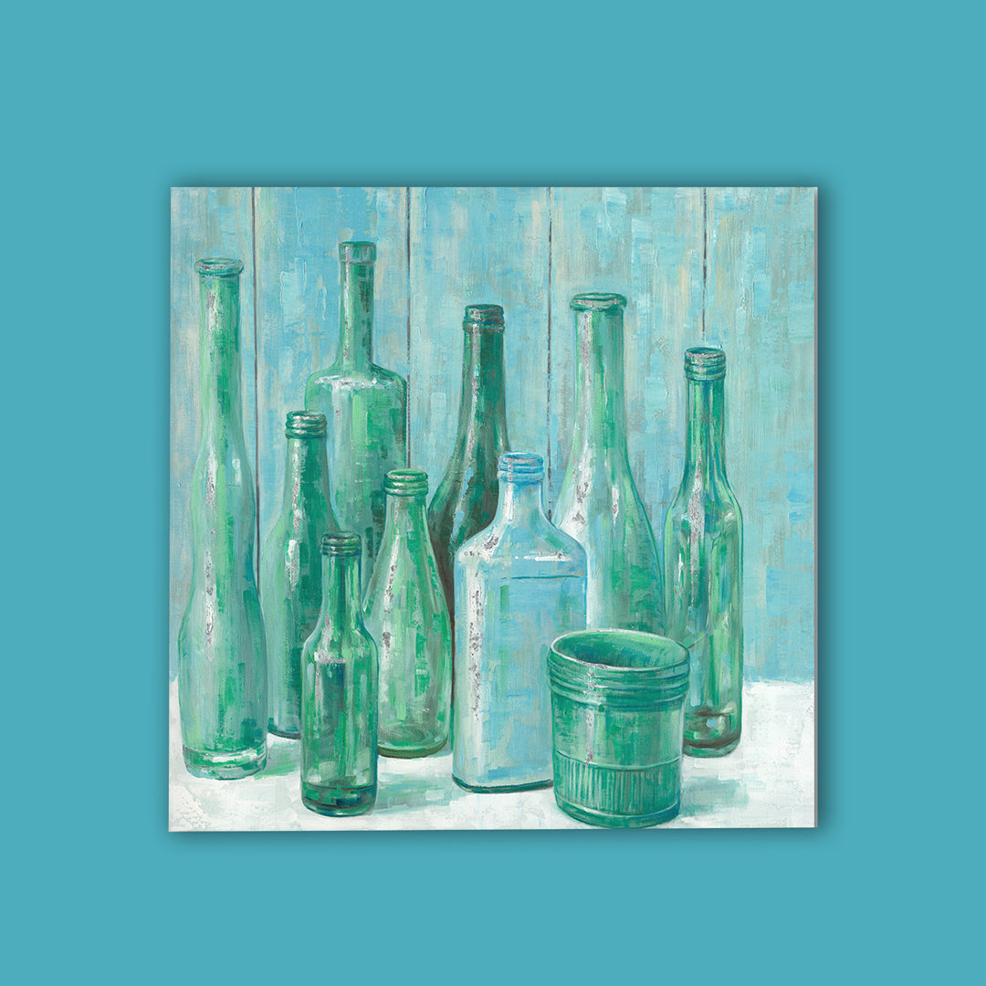 Quadro con bottiglie • 100 cm