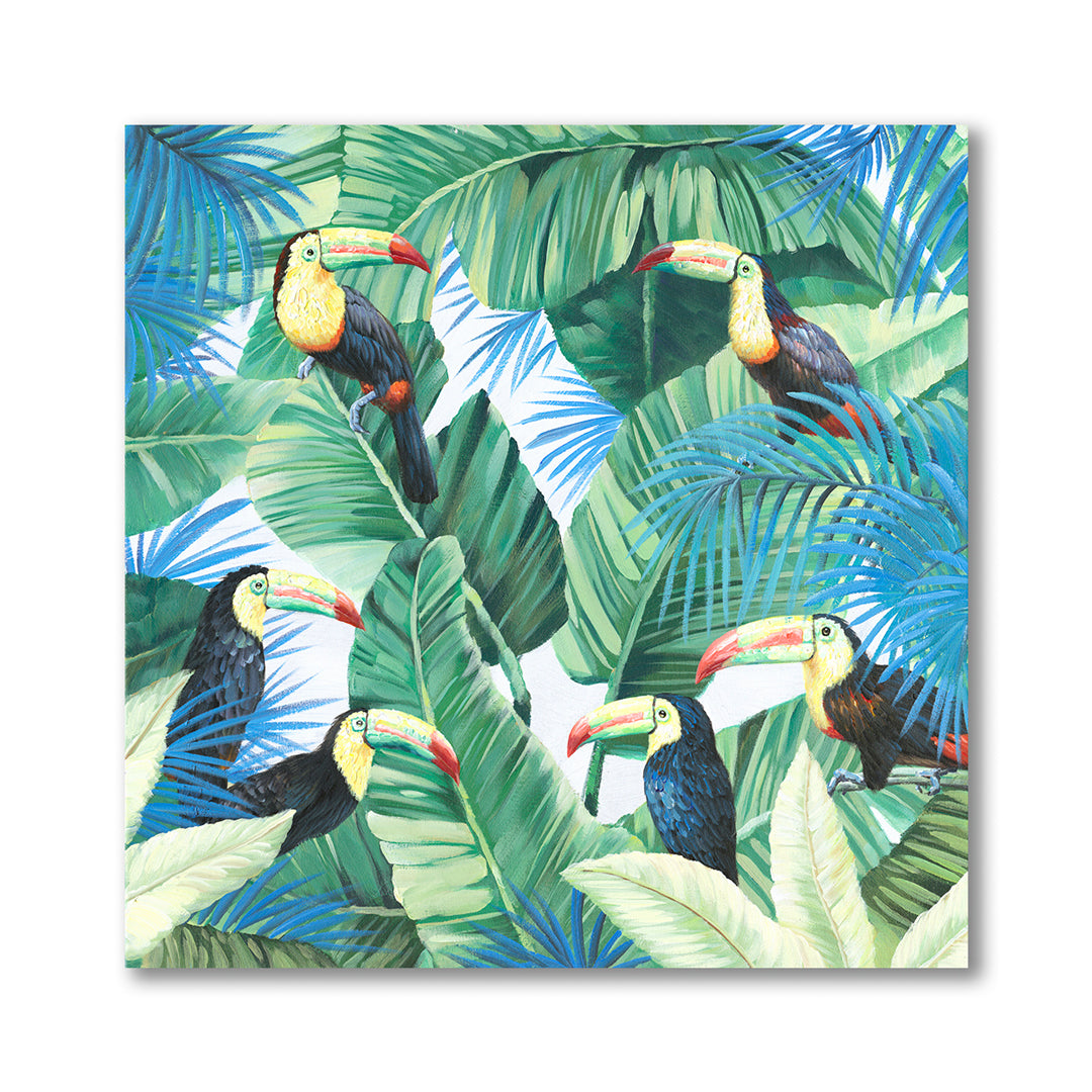 Quadro stampa di tucani • 80 cm