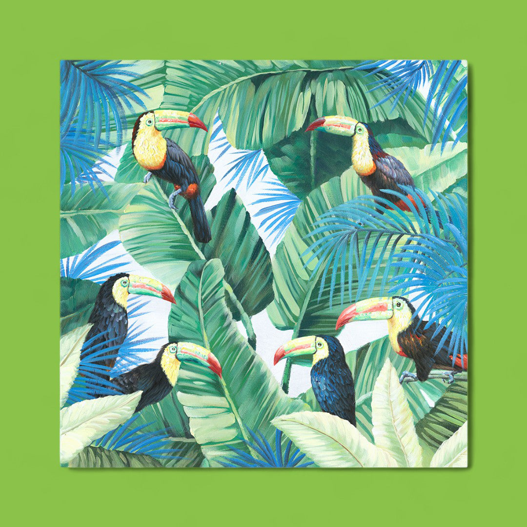 Quadro stampa di tucani • 80 cm