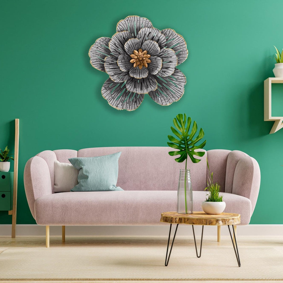 Fiore metallo da app • 56 cm