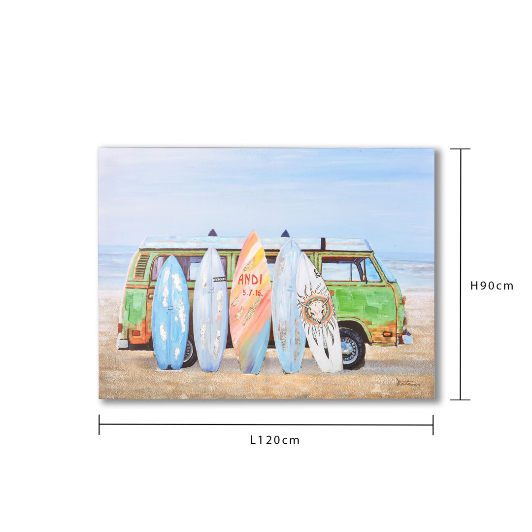 Quadro con tavole da surf • 120 cm