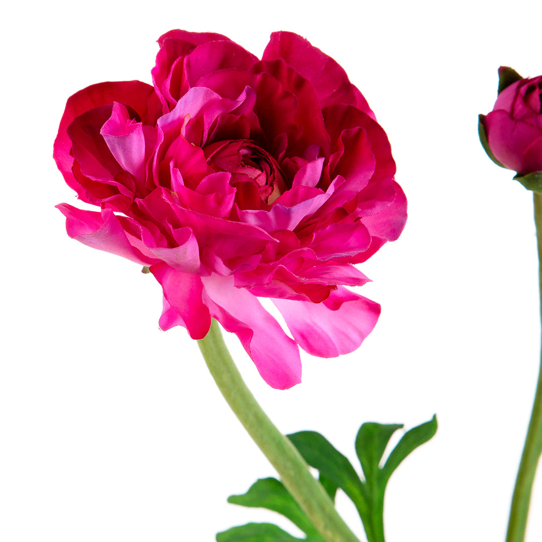 2 Pezzi • Fiore di Ranuncolo per 2 fiori artificiale • 50 cm