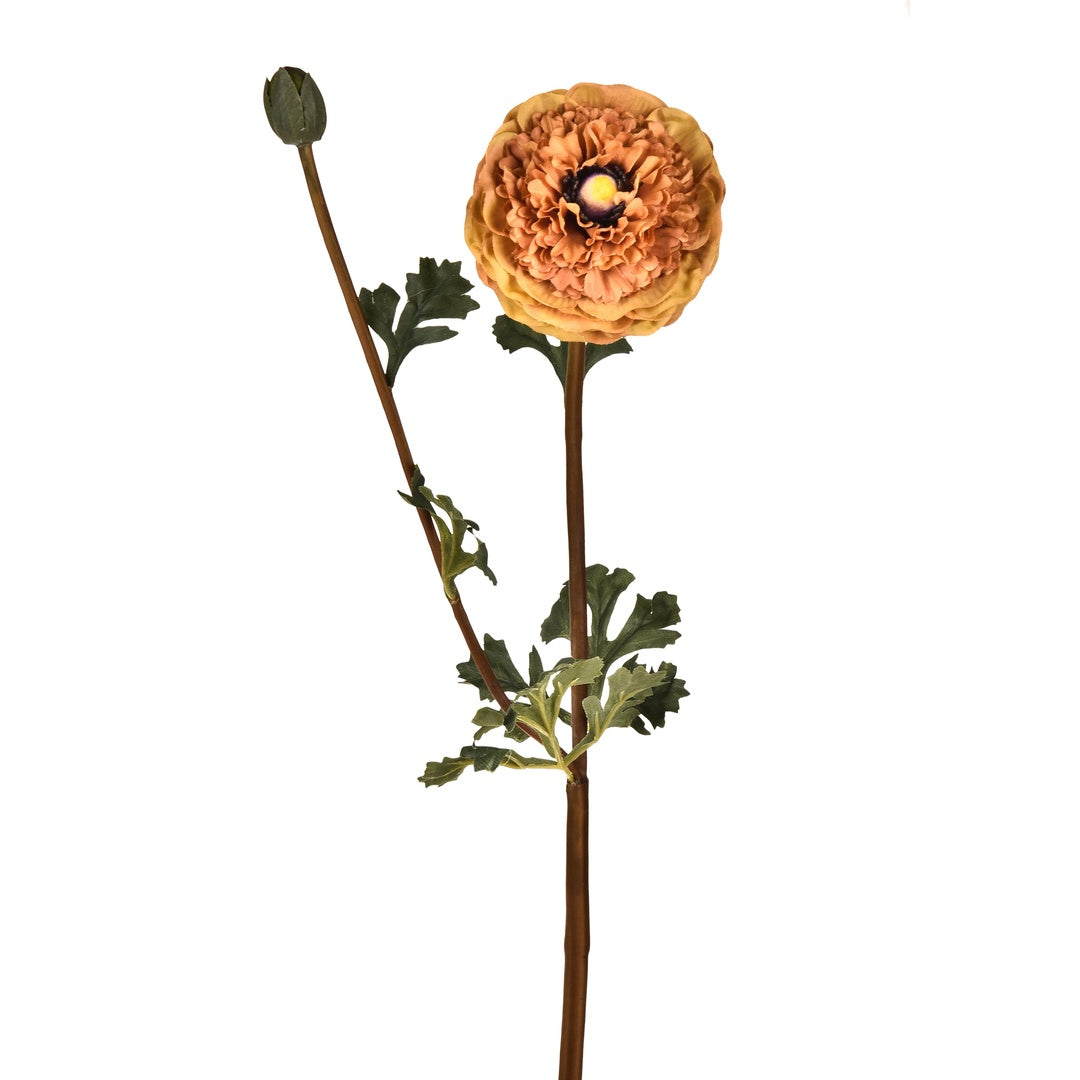 2 Pezzi • Ranucolo con boccio artificiale • 70 cm