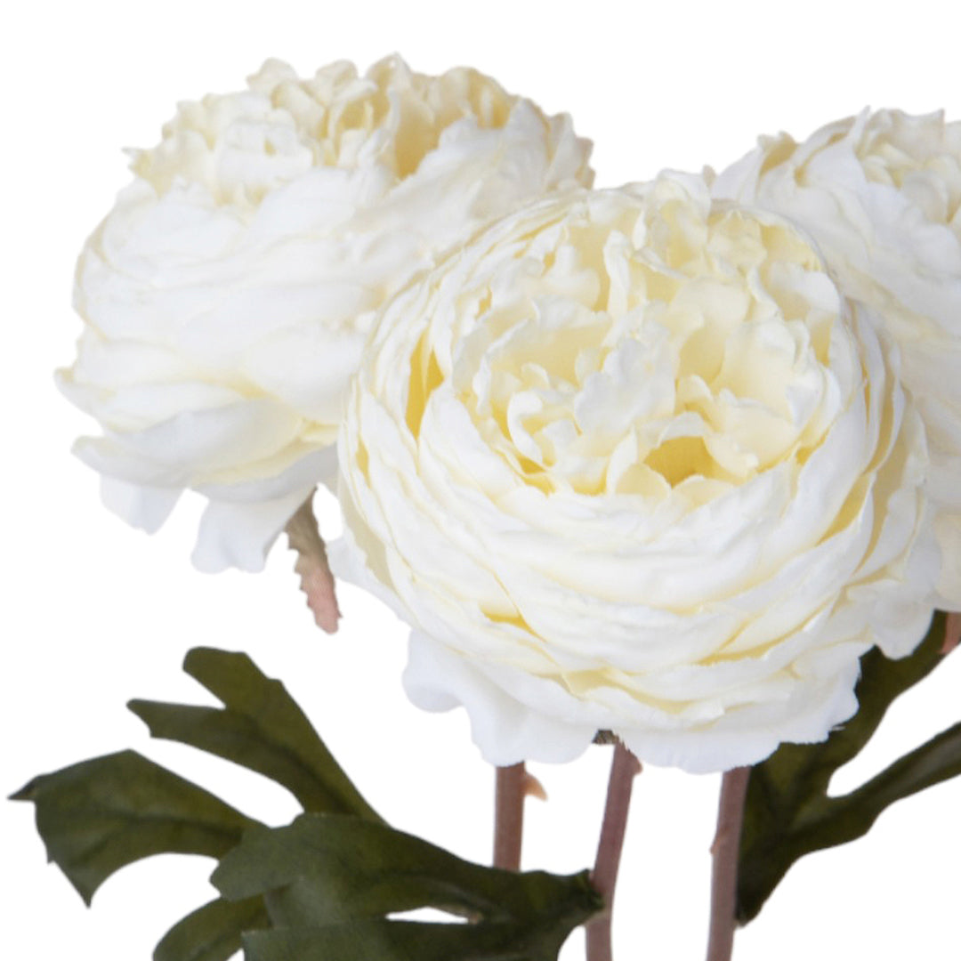 4 Pezzi • Mazzo ranuncoli artificiale • 27 cm