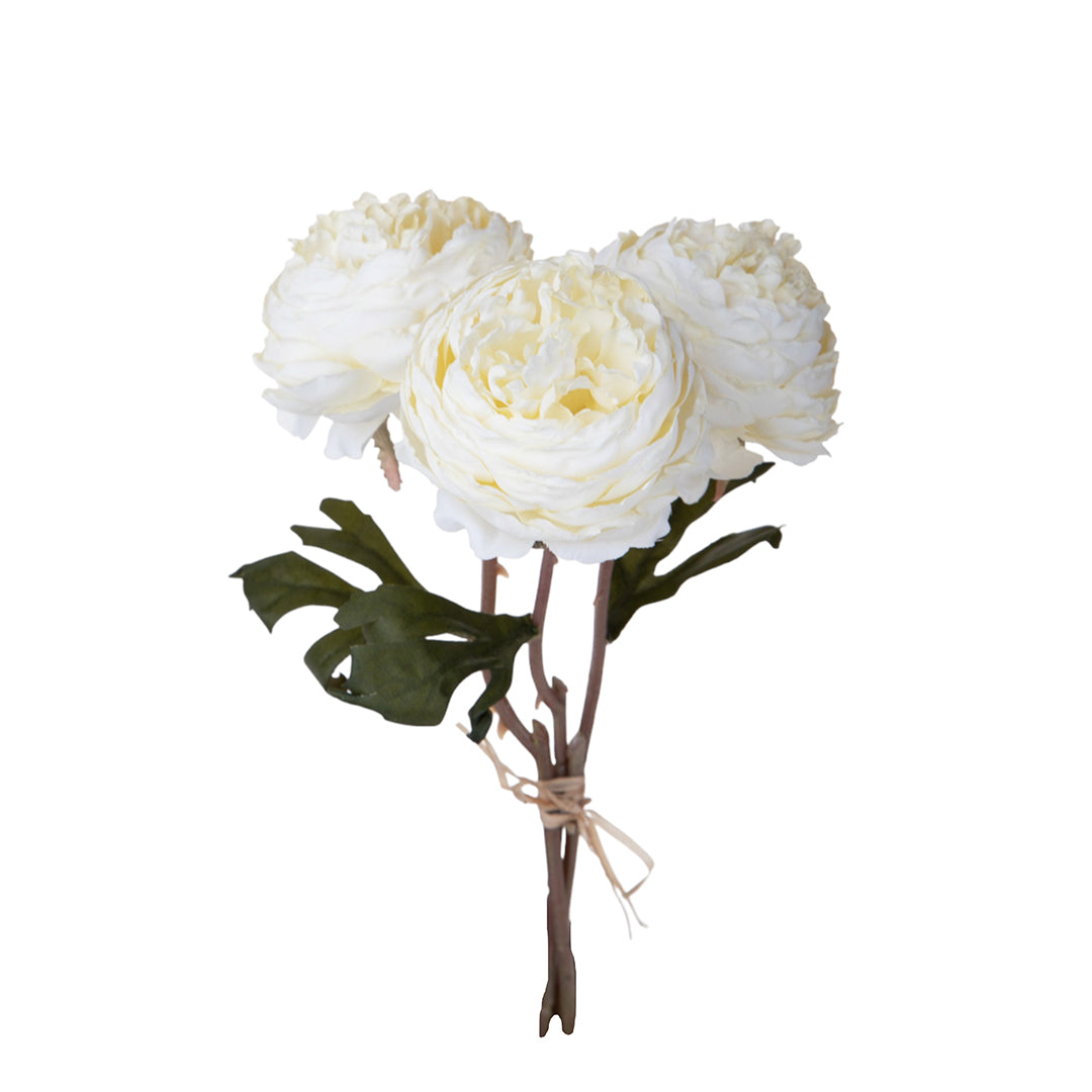 4 Pezzi • Mazzo ranuncoli artificiale • 27 cm