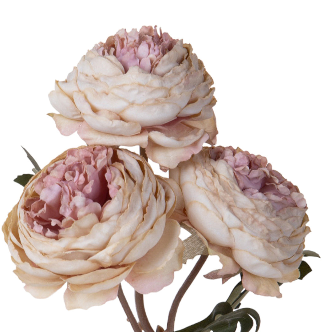 2 Pezzi • Mazzo ranuncoli artificiale • 27 cm