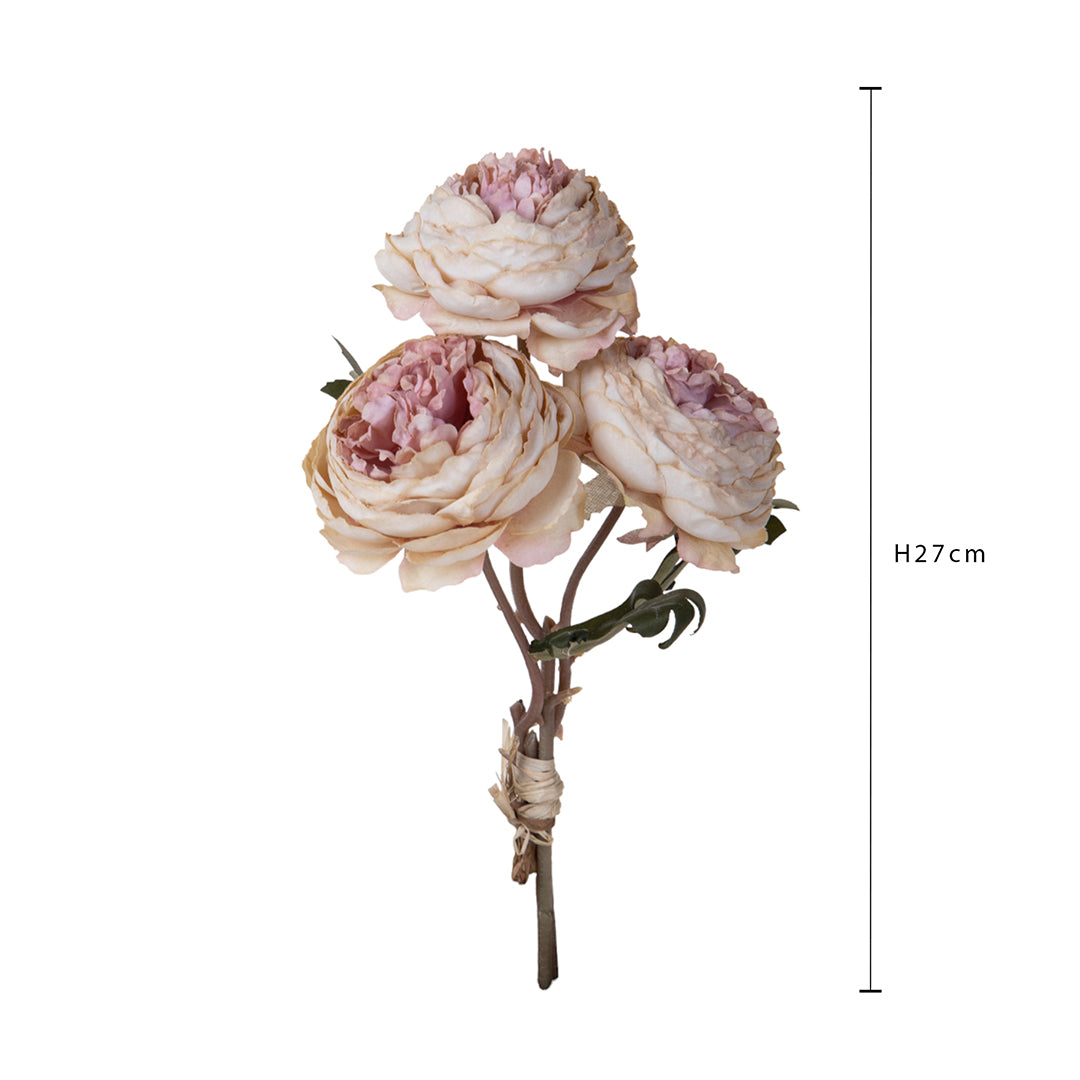 2 Pezzi • Mazzo ranuncoli artificiale • 27 cm