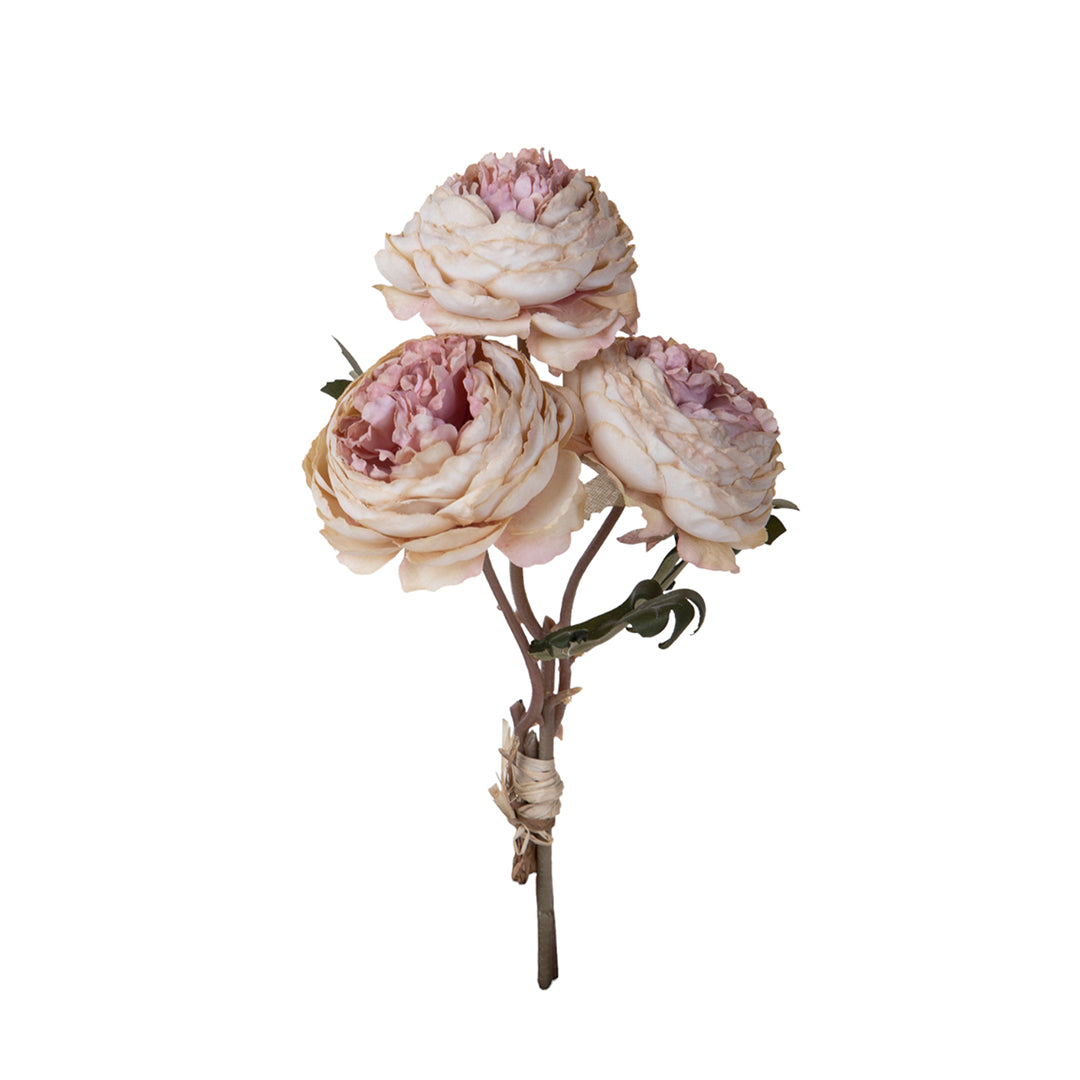 2 Pezzi • Mazzo ranuncoli artificiale • 27 cm