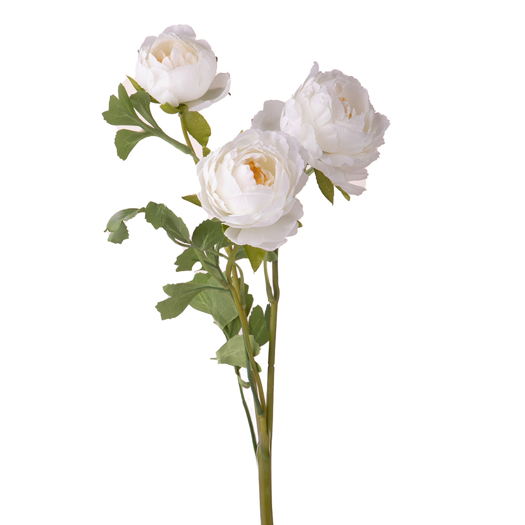 8 Pezzi • Ranuncolo per 3 fiori artificiale • 52 cm