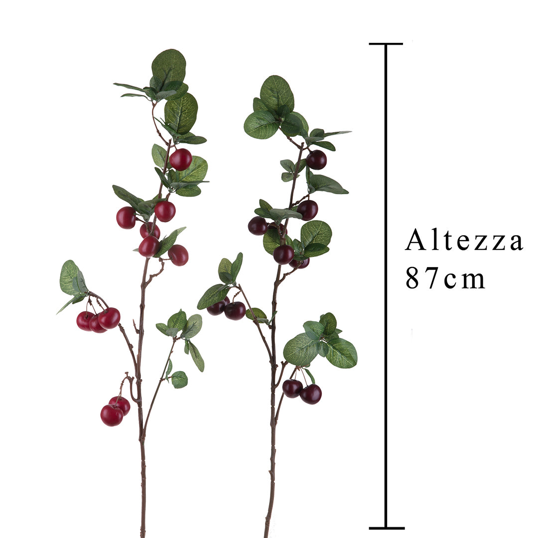 2 Pezzi • Ramo ciliegia artificiale • 86 cm