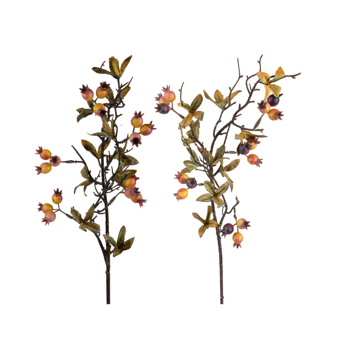 2 Pezzi • Ramo Bacche • 84 cm