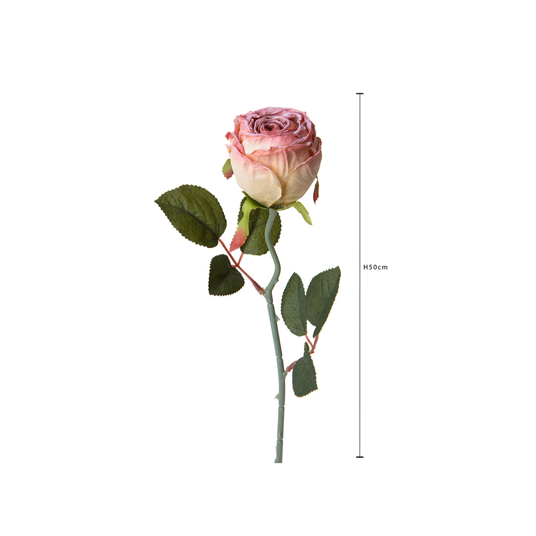 4 Pezzi • Rose artificiali boccio • 50 cm