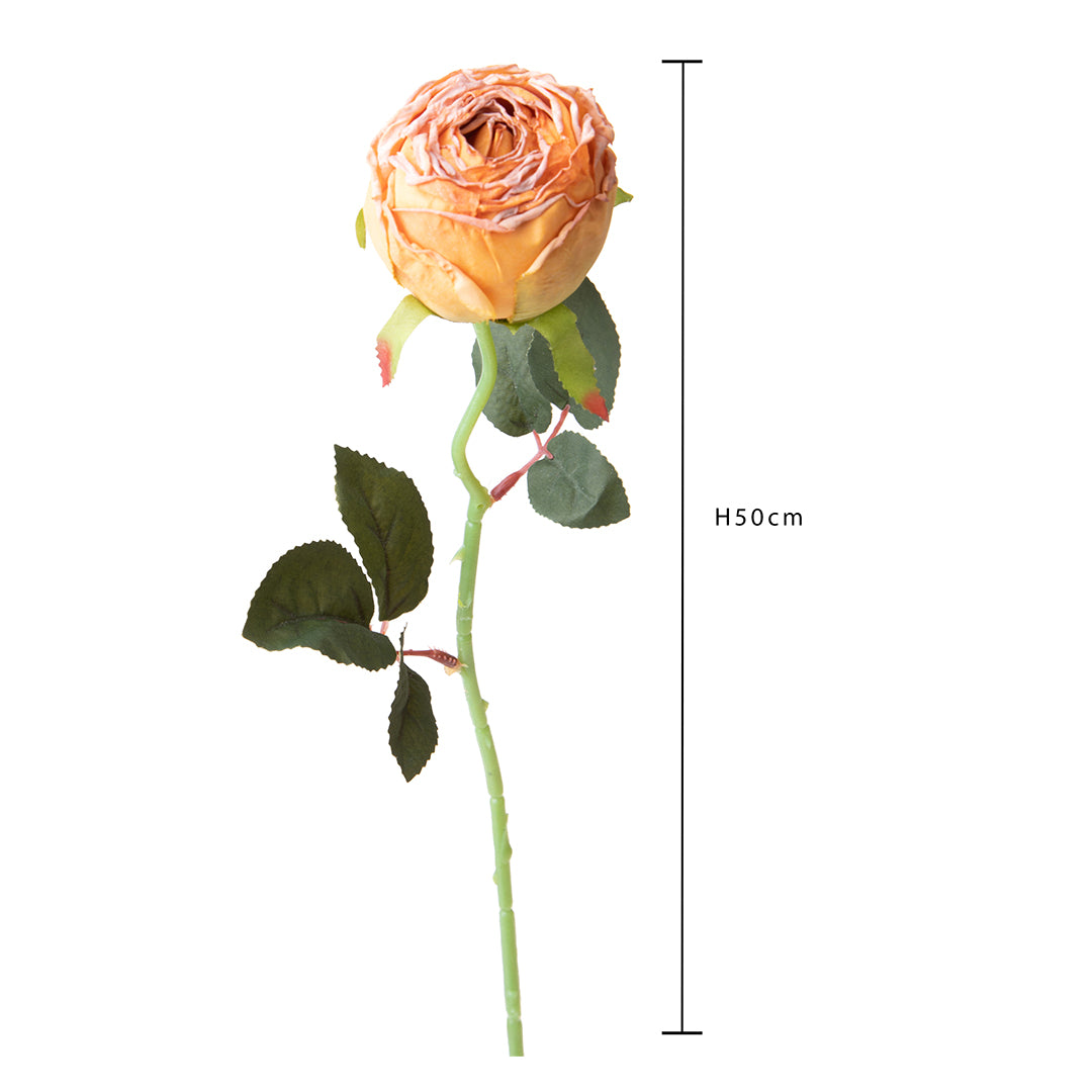 4 Pezzi • Rose artificiali boccio • 50 cm