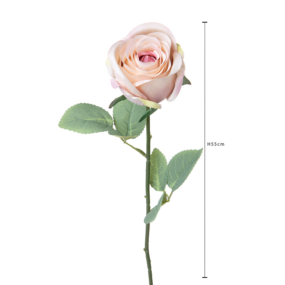 4 Pezzi • Rose artificiali boccio • 54,6 cm