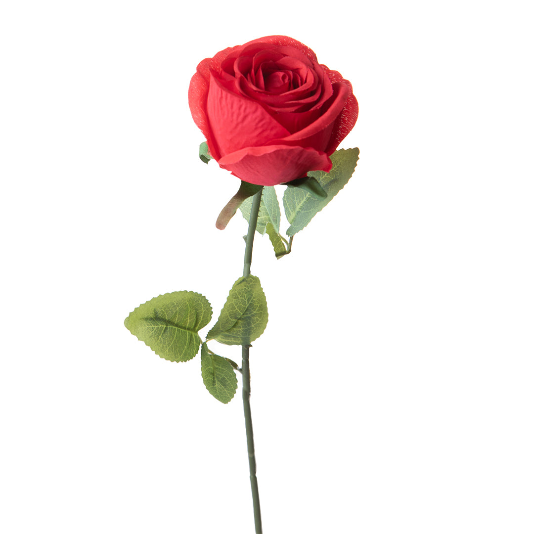 4 Pezzi • Rose artificiali boccio • 55 cm