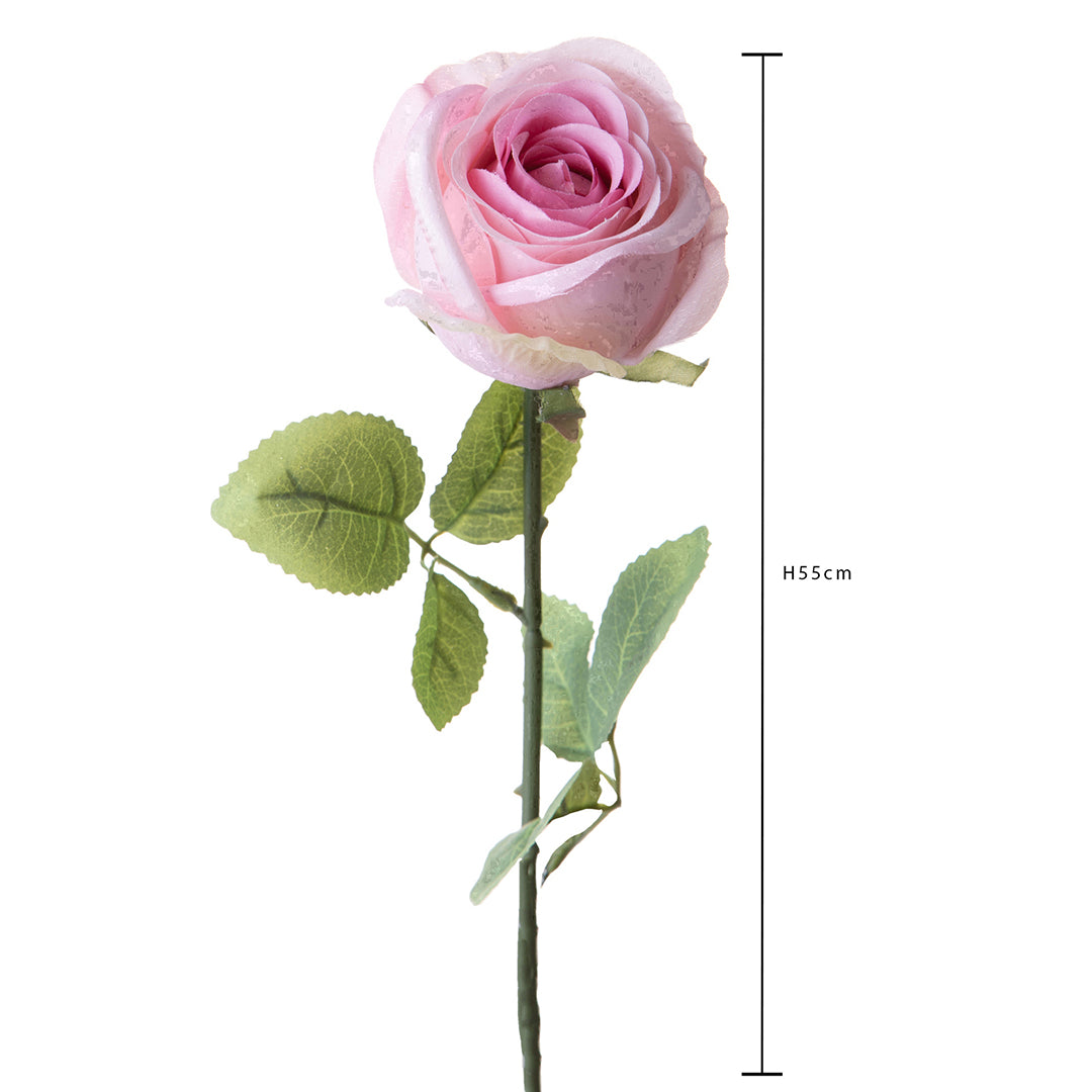 4 Pezzi • Rose artificiali boccio • 55 cm