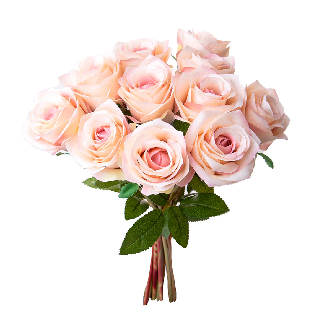 Mazzo rose artificiali per 9 fiori • 40 cm