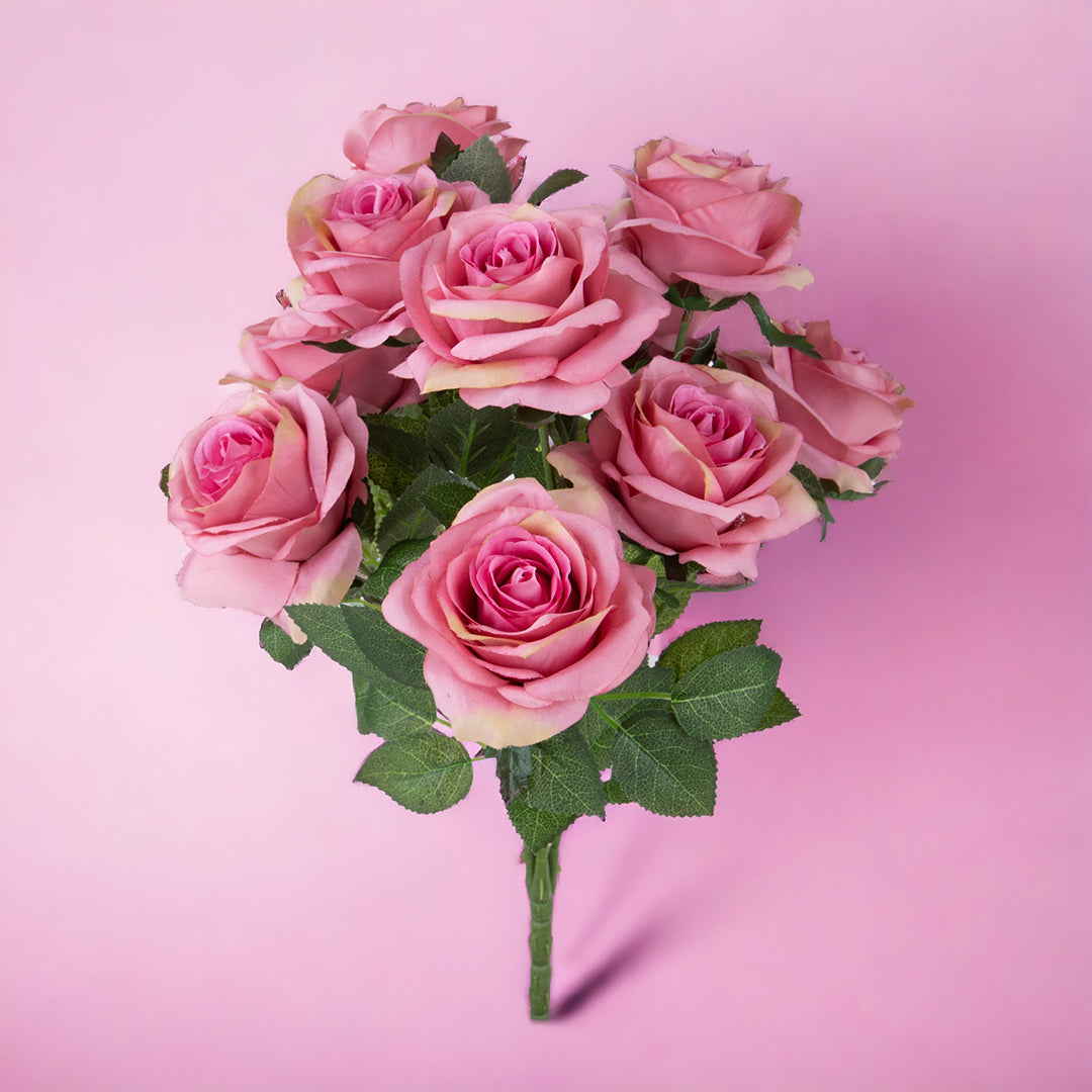Bouquet rose artificiale • 45 cm