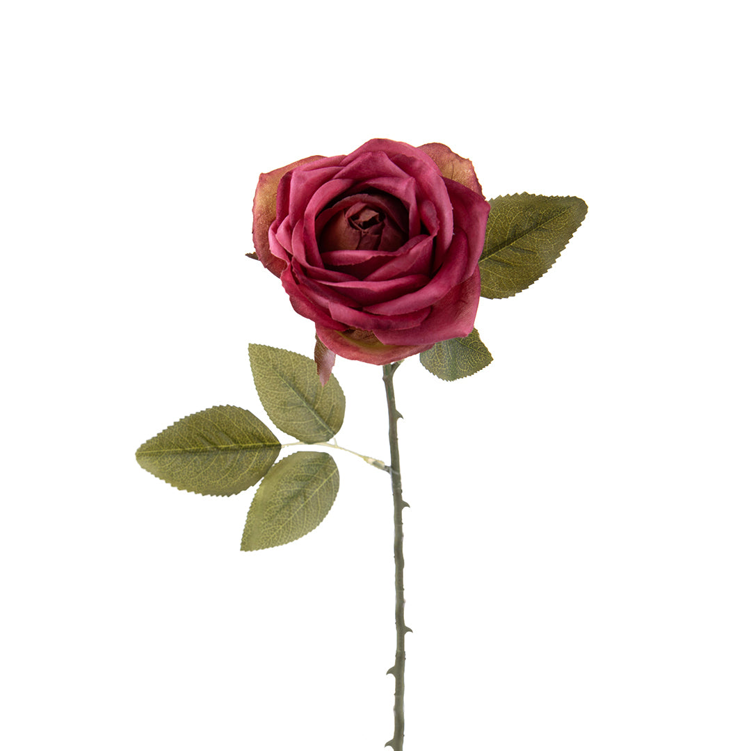 3 Pezzi • Rose artificiali aperte • 51 cm