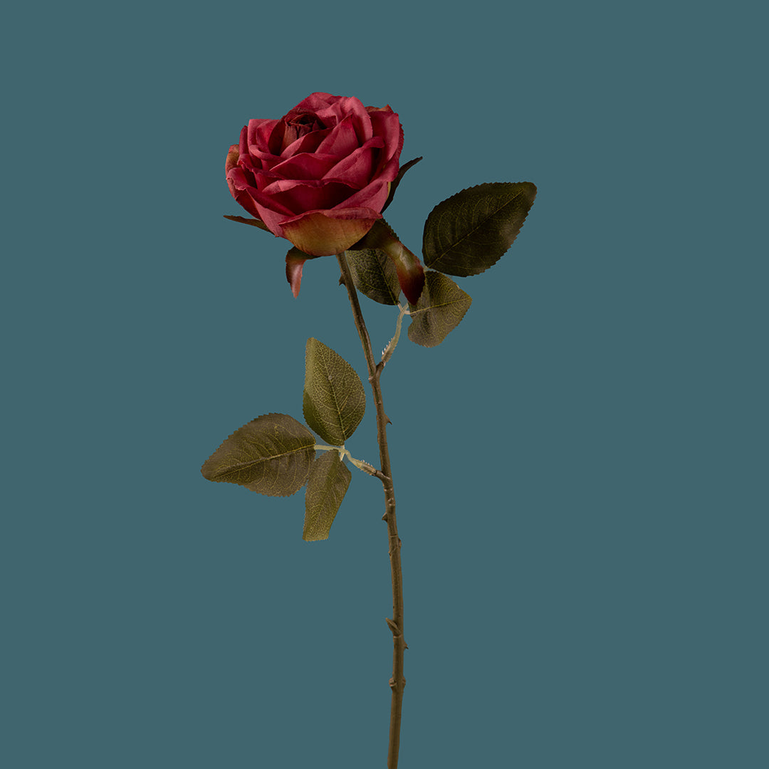 3 Pezzi • Rose artificiali aperte • 51 cm