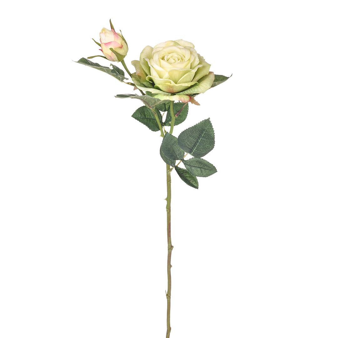 4 Pezzi • Ramo rosa artificiale real touch • 65 cm