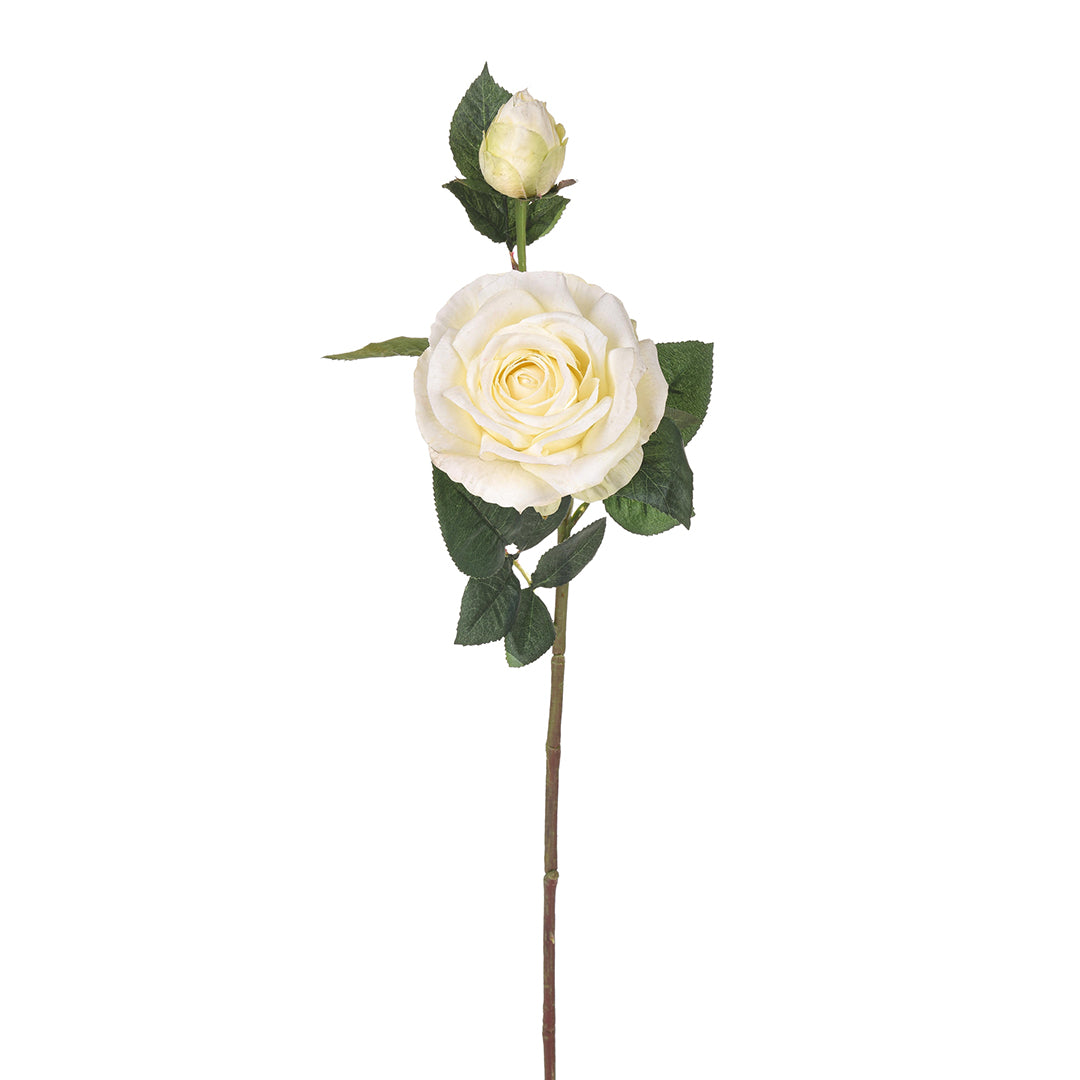 4 Pezzi • Ramo rosa artificiale real touch • 65 cm