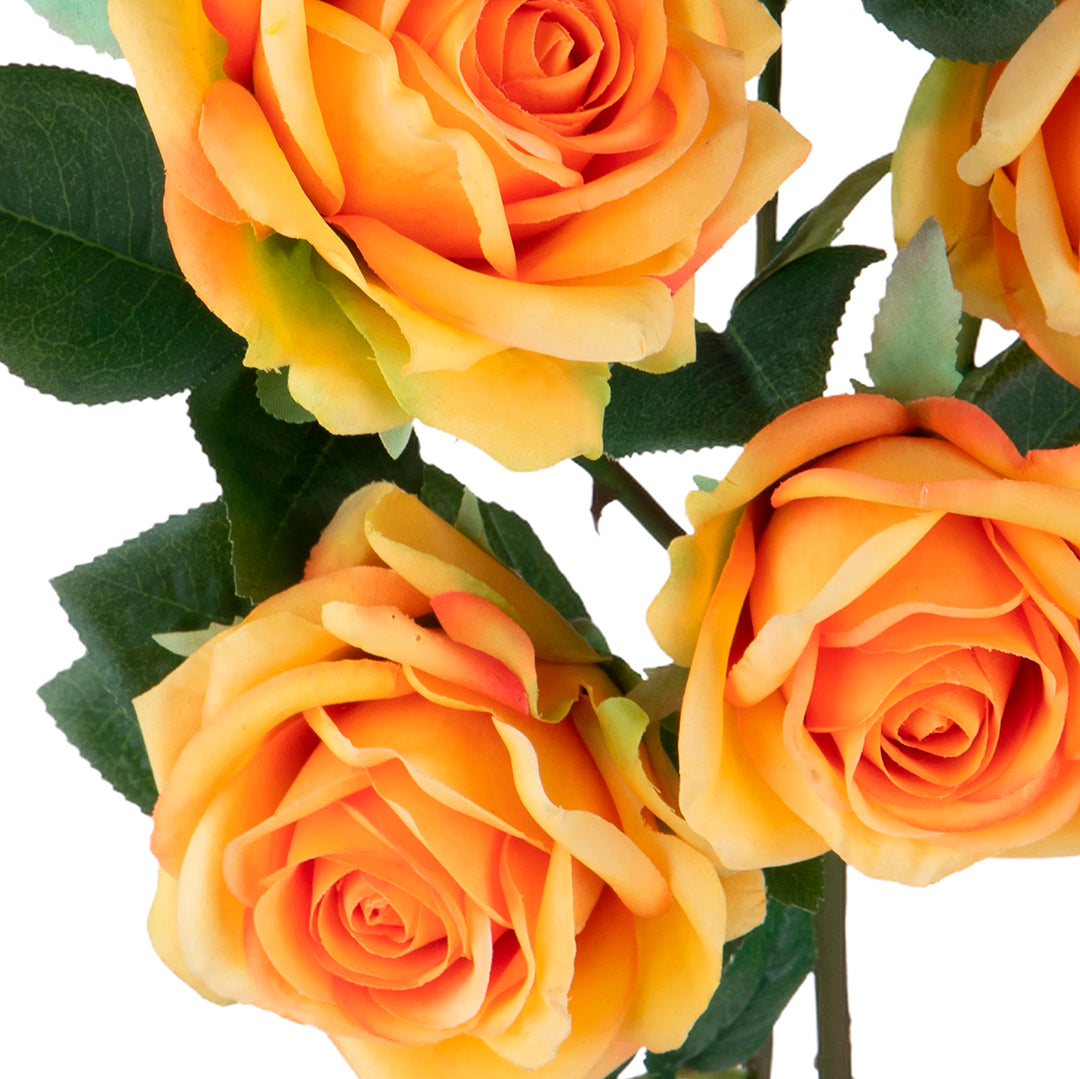 2 Pezzi • Rose artificiali per 5 fiori • 87 cm