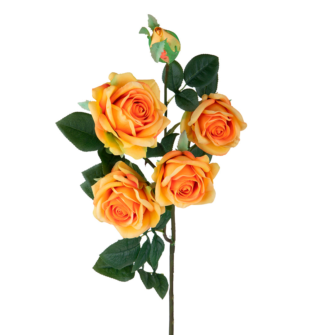 2 Pezzi • Rose artificiali per 5 fiori • 87 cm