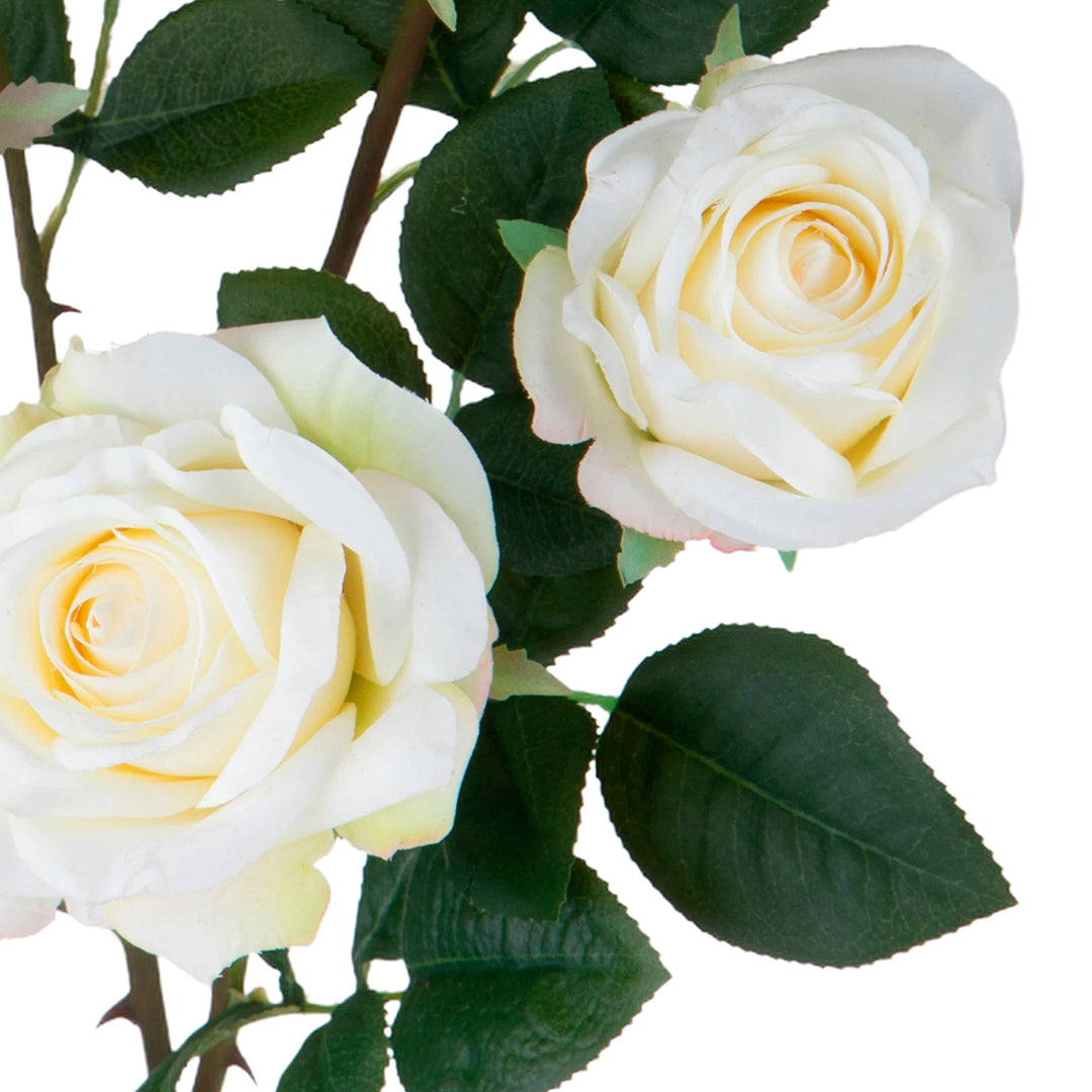 2 Pezzi • Rose artificiali per 5 fiori • 86,5 cm