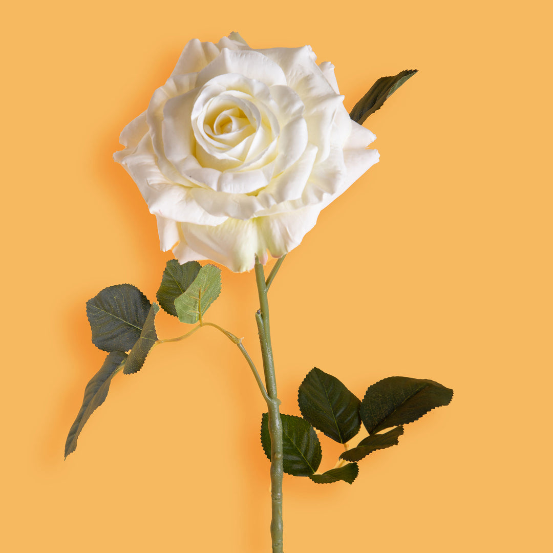 2 Pezzi • Rose artificiali aperte • 65 cm