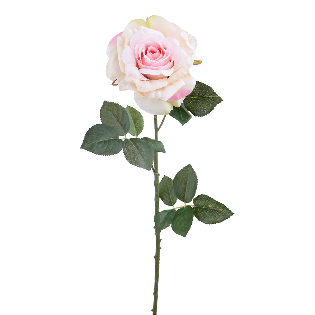 2 Pezzi • Rose artificiali aperte • 65 cm