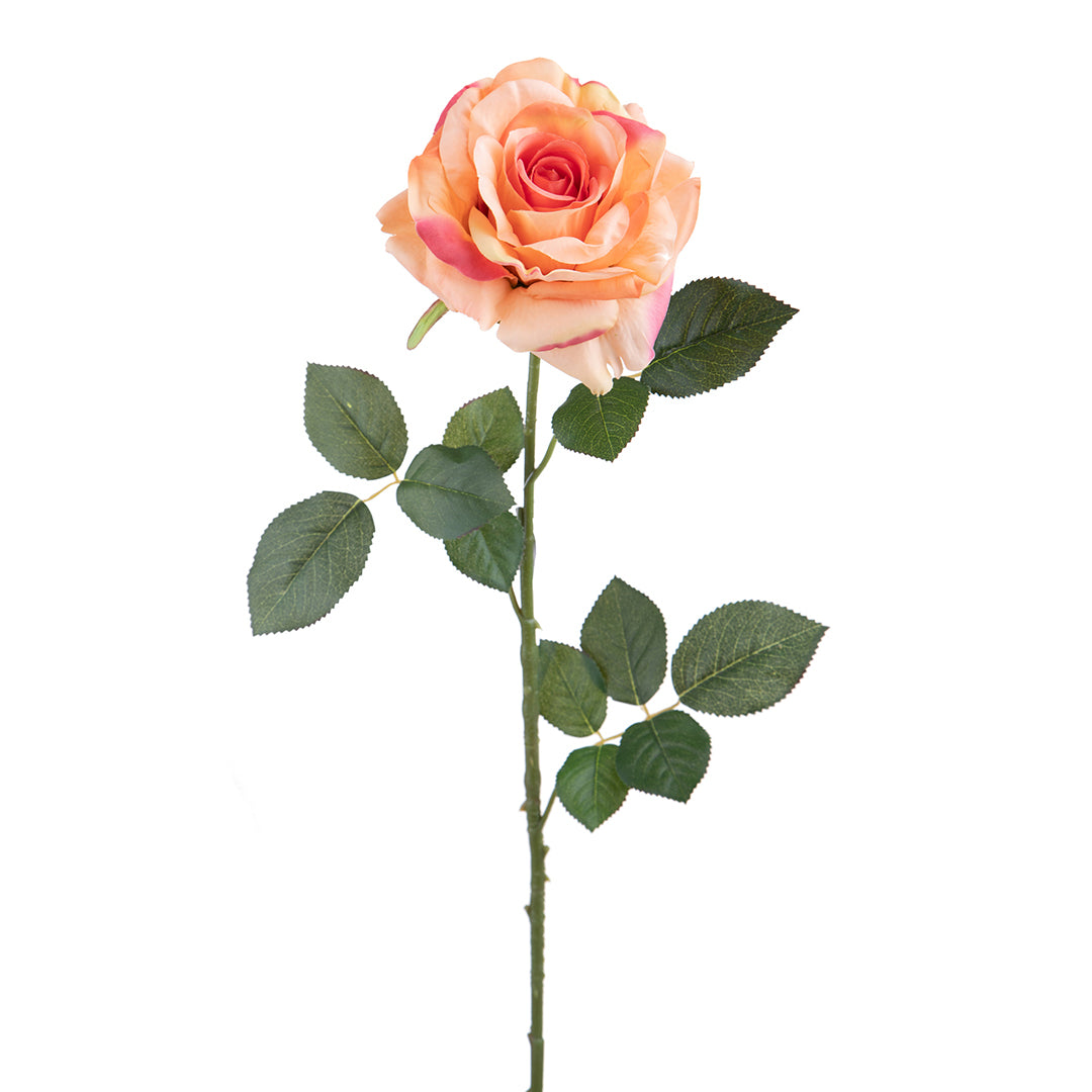 2 Pezzi • Rose artificiali aperte • 65 cm