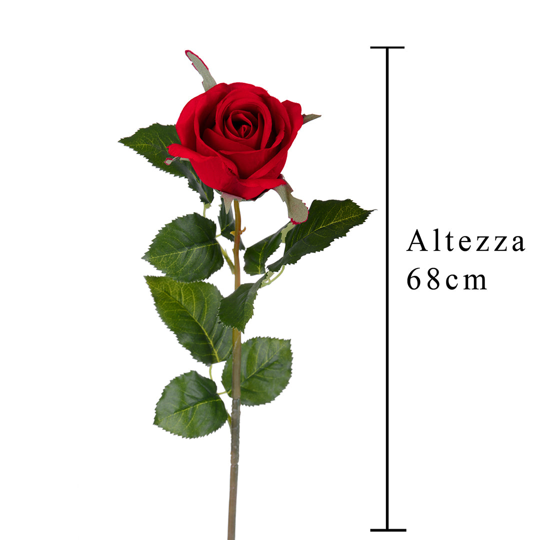8 Pezzi • Rose artificiali bacarat • 67 cm