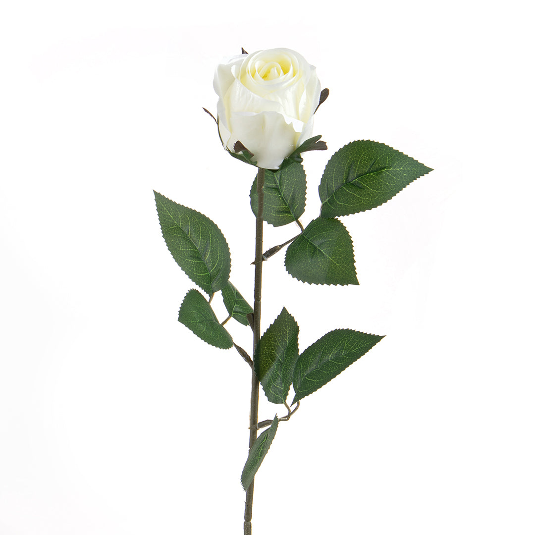 4 Pezzi • Rosa in boccio artificiale • 67 cm