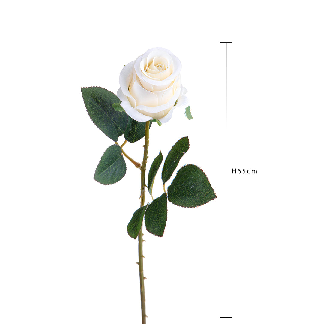 2 Pezzi • Rose artificiali boccio • 65 cm