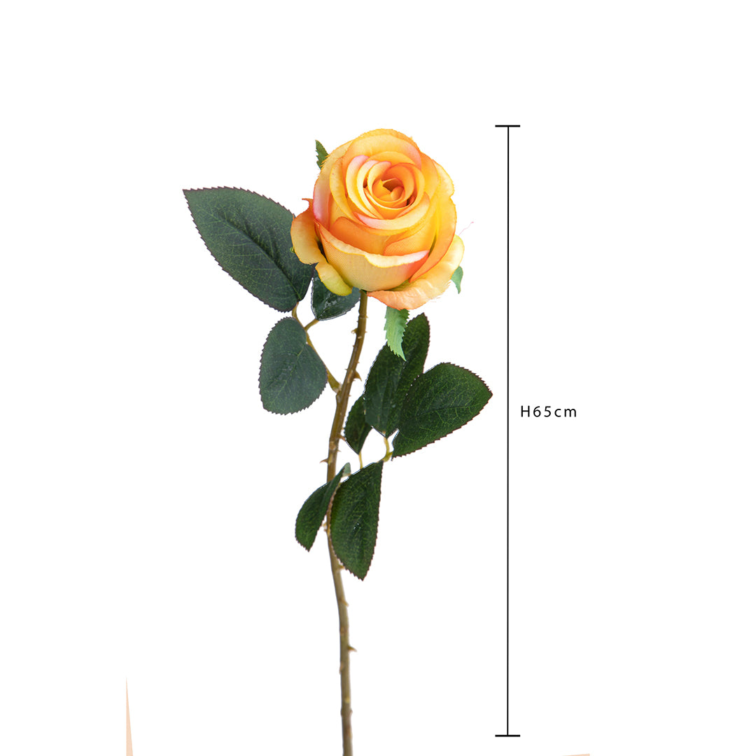 2 Pezzi • Rose artificiali boccio • 65 cm