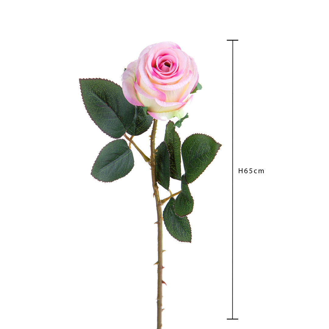2 Pezzi • Rose artificiali boccio • 65 cm