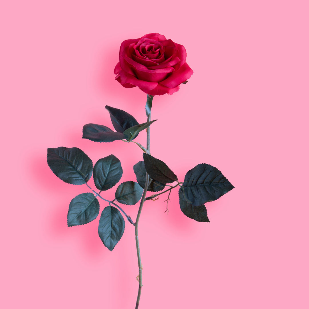 8 Pezzi • Rose artificiali singole • 67 cm