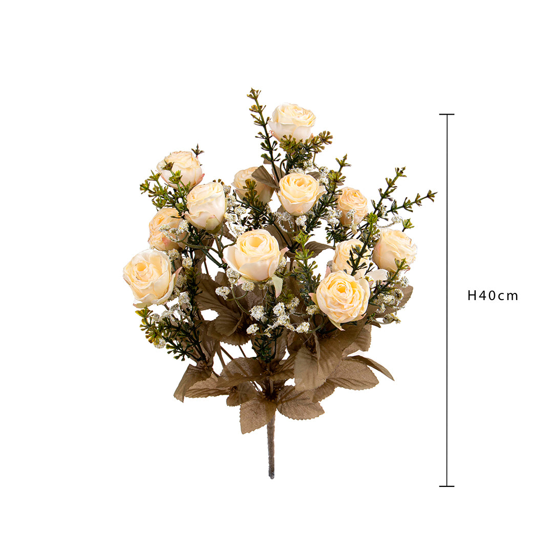 Bouquet di rose dry artificiale • 40 cm