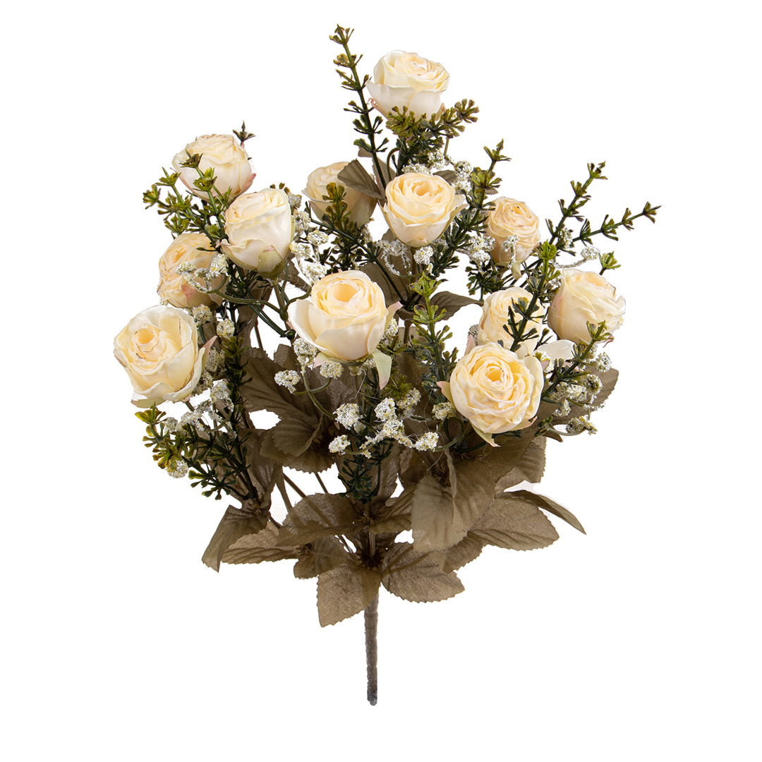Bouquet di rose dry artificiale • 40 cm